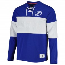 Футболка с длинным рукавом Tampa Bay Lightning Tommy Hilfiger Walter Lace-Up - Blue