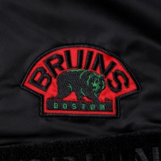 Кофта на молнии Boston Bruins Starter x Ty Mopkins Black History Month Varsity - Black Кофта на молнии Boston Bruins Starter x Ty Mopkins Black History Month Varsity - Black