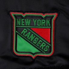 New York Rangers Starter x Ty Mopkins Black History Month Varsity Full-Zip Jacket - Black