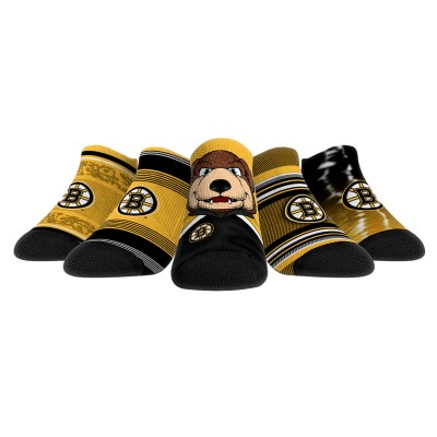Unisex Boston Bruins Rock Em Socks Super Fan Five-Pack Low-Cut Socks Set