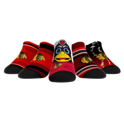 Unisex Chicago Blackhawks Rock Em Socks Super Fan Five-Pack Low-Cut Socks Set