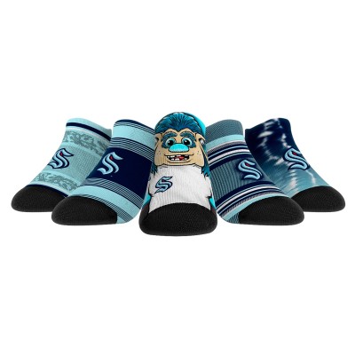 Пять пар носков Seattle Kraken Rock Em Unisex Super Fan -