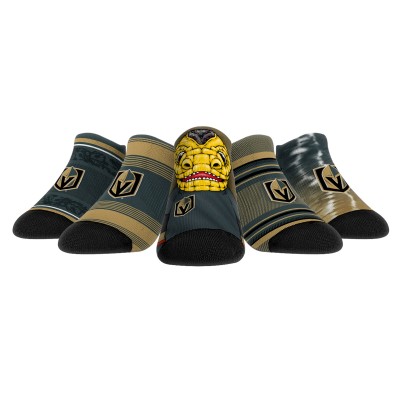 Unisex Vegas Golden Knights Rock Em Socks Super Fan Five-Pack Low-Cut Socks Set
