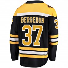 Игровая джерси Patrice Bergeron Boston Bruins Captain Patch Home Breakaway - Black