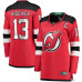 Женская джерси New Devils Nico Hischier Fanatics Red Captain Patch Home Breakaway