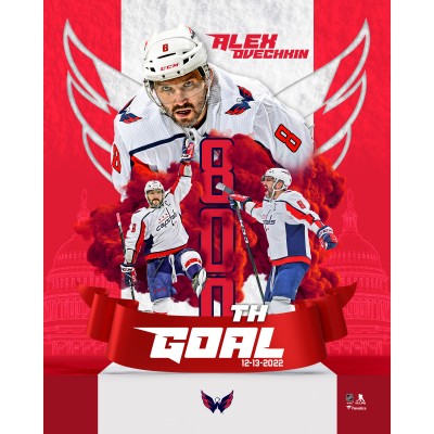 Alexander Ovechkin Washington Capitals Unsigned Fanatics Authentic 800 Goals Stylized Photograph