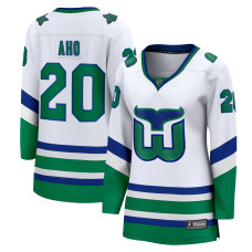 Женская Джерси Carolina Hurricanes Sebastian Aho Fanatics White Throwback Breakaway Женская Джерси Carolina Hurricanes Sebastian Aho Fanatics White Throwback Breakaway