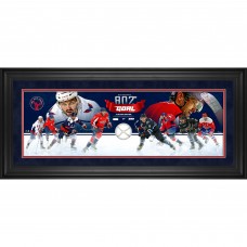 Washington Capitals Alexander Ovechkin Fanatics Authentic Framed 10 x 30 GR8 Chase Panoramic with a Piece of Game-Used Net - Limited Edition of 888
