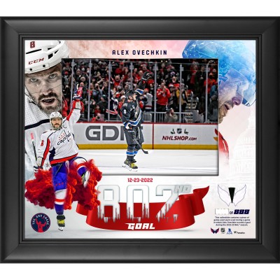 Washington Capitals Alexander Ovechkin Fanatics Authentic Framed 15 x 17 GR8 Chase Collage with a Piece of Game-Used Puck - Limited Edition of 888