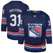 Подростковая New York Rangers Igor Shesterkin Navy Alternate Premier Player Jersey