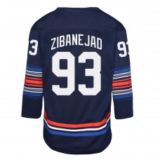 Подростковая New York Rangers Mika Zibanejad Navy Alternate Replica Player Jersey
