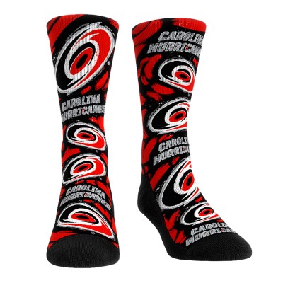 Носки Unisex Carolina Hurricanes Rock Em Socks Allover Logo & Paint Crew