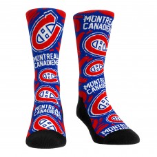 Montreal Canadiens Rock Em Socks Unisex Allover Logo & Paint Crew Socks