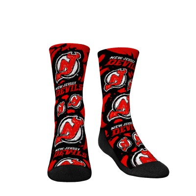 Носки New Jersey Devils Rock Em Youth Allover Logo & Paint Crew
