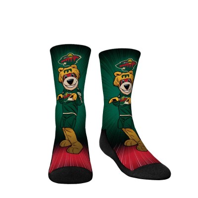 Носки Minnesota Wild Rock Em Youth Mascot Pump Up Crew