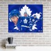 Auston Matthews Toronto Maple Leafs Stretched 20 x 24 Canvas Giclee Print - Designed and Signed by Artist Brian Konnick - Limited Edition of 25