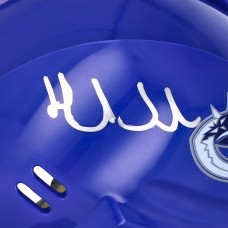 Henrik Sedin Vancouver Canucks Autographed Fanatics Authentic Blue Mini Helmet with HOF 22 Inscription