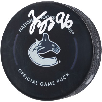 Шайба с автографом Andrei Kuzmenko Vancouver Canucks Fanatics Authentic Official Game