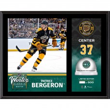 Patrice Bergeron Boston Bruins Fanatics Authentic 2023 Winter Classic 12 x 15 Sublimated Plaque with Game-Used Ice - Limited Edition of 500