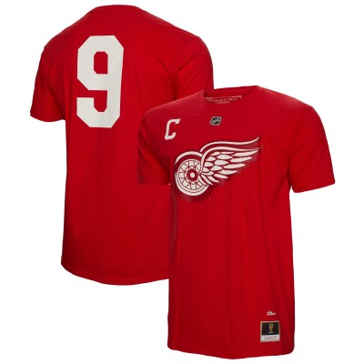 Футболка Gordie Howe Detroit Red Wings Mitchell & Ness Captain Patch Name & Number - Red