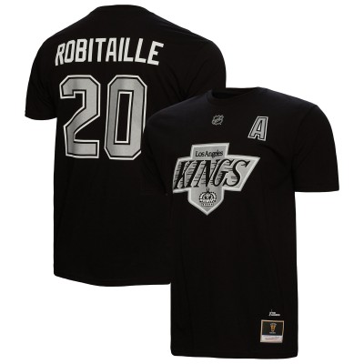 Футболка с номером Luc Robitaille Los Angeles Kings Mitchell & Ness  - Black