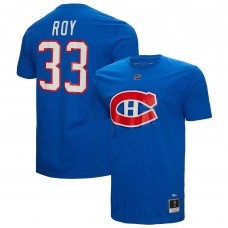Patrick Roy Montreal Canadiens Mitchell & Ness  Name & Number T-Shirt - Blue