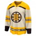 Игровая джерси Boston Bruins Fanatics Cream 100th Anniversary Premier Breakaway