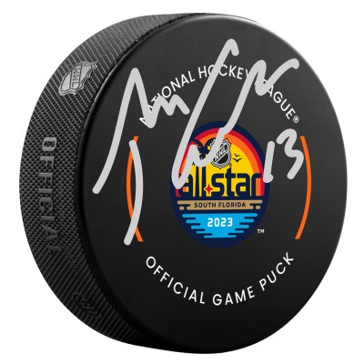 Johnny Gaudreau Columbus Blue Jackets Autographed Fanatics Authentic 2023 NHL All-Star Game Official Game Puck