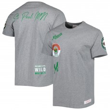 Футболка Minnesota Wild Mitchell & Ness City Collection - Heather Gray