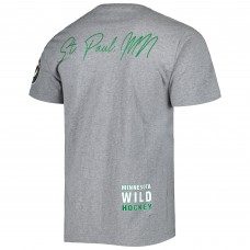 Футболка Minnesota Wild Mitchell & Ness City Collection - Heather Gray