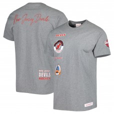 New Jersey Devils Mitchell & Ness City Collection T-Shirt - Heather Gray