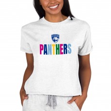 Футболка Florida Panthers Concepts Sport Womens Tri-Blend Mainstream Terry - Oatmeal