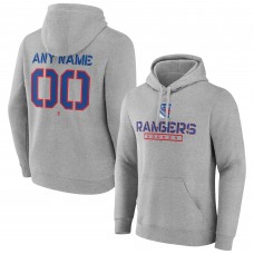 Толстовка New York Rangers Any Name & Number Personalized Evanston Stencil - Gray