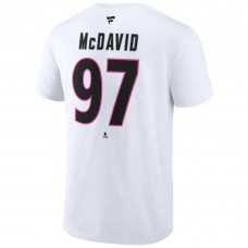 Connor McDavid Edmonton Oilers 2023 NHL All-Star Game Western Conference Name & Number T-Shirt - White