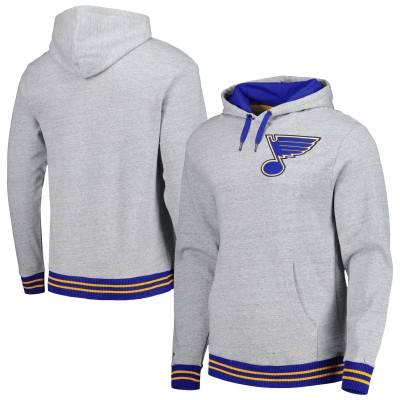 Толстовка St. Louis Blues Mitchell & Ness Classic French Terry - Heather Gray