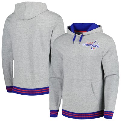 Толстовка Washington Capitals Mitchell & Ness Classic French Terry - Heather Gray