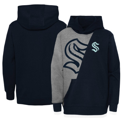 Preschool Seattle Kraken Gray/Deep Sea Blue Unrivaled Pullover Hoodie