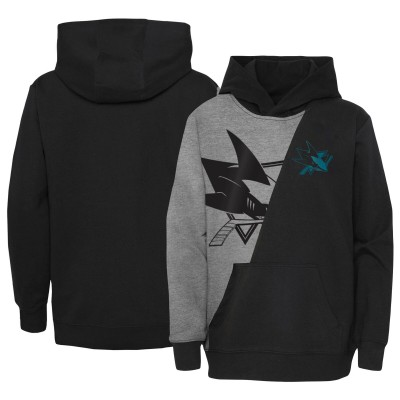 Толстовка San Jose Sharks Youth Unrivaled - Heather Gray/Black