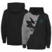 Толстовка San Jose Sharks Youth Unrivaled - Heather Gray/Black