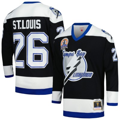 Игровая джерси Martin St. Louis Tampa Bay Lightning Mitchell & Ness 2004 Stanley Cup Champions 2003/04 Blue Line Player - Black