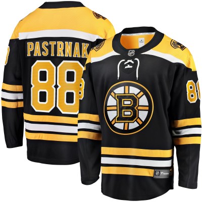 Игровая джерси David Pastrnak Boston Bruins Home Breakaway - Black