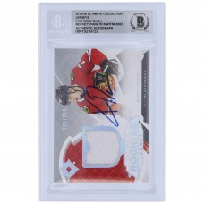 Kirby Dach Chicago Blackhawks Autographed 2019-20 Upper Deck Ultimate Collection Rookie Jerseys Relic #198 #/399 Beckett Fanatics Witnessed Authenticated 10 Rookie Card