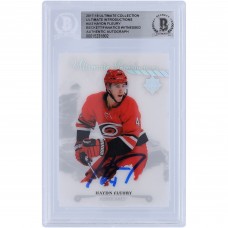 Haydn Fleury Carolina Hurricanes Autographed 2017-18 Upper Deck Ultimate Collection Ultimate Introductions #UI-3 Beckett Fanatics Witnessed Authenticated Rookie Card