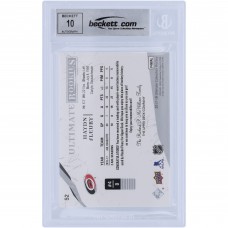 Haydn Fleury Carolina Hurricanes Autographed 2017-18 Upper Deck Ultimate Collection Rookies Black Relic #52 #71/299 Beckett Fanatics Witnessed Authenticated 10 Rookie Card