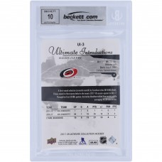 Haydn Fleury Carolina Hurricanes Autographed 2017-18 Upper Deck Ultimate Collection Ultimate Introductions #UI-3 Beckett Fanatics Witnessed Authenticated 10 Rookie Card