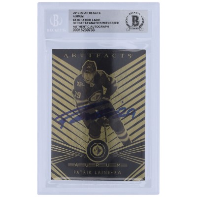 Patrik Laine Winnipeg Jets Autographed 2019-20 Upper Deck Artifacts Aurum #A-16 Beckett Fanatics Witnessed Authenticated 10 Card