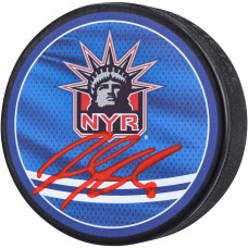 Шайба с автографом Jacob Trouba New York Rangers Autographed Fanatics Authentic 2022-23 Reverse Retro