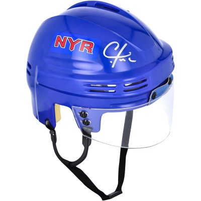 Шлем Chris Kreider New York Rangers Autographed Fanatics Authentic Blue Mini