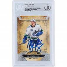 Brock Boeser Vancouver Canucks Autographed 2020-21 Upper Deck Artifacts #18 Beckett Fanatics Witnessed Authenticated Card