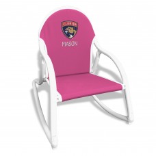 Childrens Florida Panthers Pink Personalized Rocking Chair